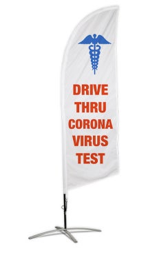 Great for spreading the word C VIRUS information sign banner flag 
