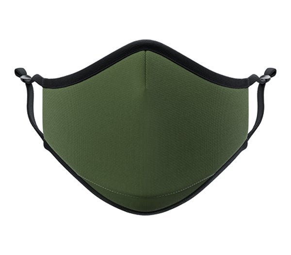 Solid Olive Green Face Mask (Adult) Template Customization