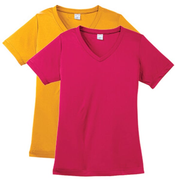 Ladies 100% Poly V-neck | Custom Shirts - Design Custom T-Shirts Online ...