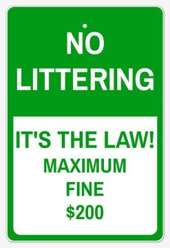 Picture of No Littering 4