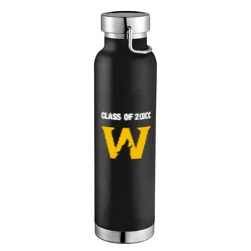 Picture of Graduation Insulated Water Bottle 3 - Black