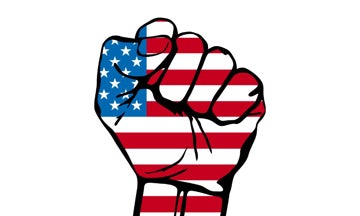 Picture of American Flag Fist
