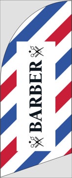 Picture of 6ft Feather Flag Barber/Beauty 3