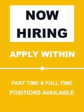 Picture of Now Hiring 6 - 24x18