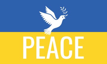 Picture of Ukraine Flag with Dove - 3x5