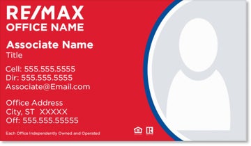 Picture of REMAX Business Card Red Circle - Office-Prominent