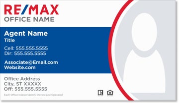 Picture of REMAX Business Card Blue Stripe - Office-Prominent