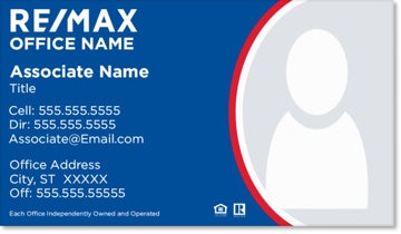 Picture of REMAX Business Card Blue Circle - Office-Prominent Blue Circle - Office Prominent