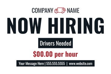 Picture of Now Hiring 10 - 12x18