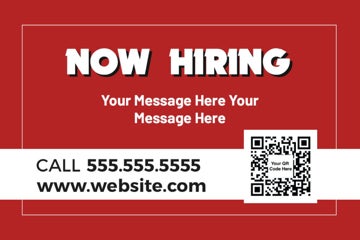 Picture of Now Hiring 12 - 12x18