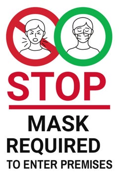 Picture of Face Masks Required Sandwich Board Signs 872488187