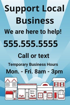 Picture of Support Local Sandwich Board Signs 872246068