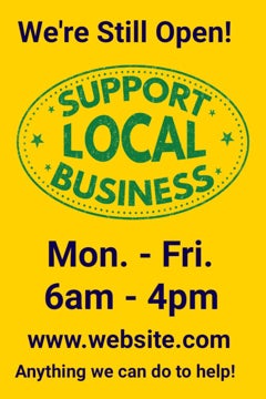 Picture of Support Local Sandwich Board Signs 872246077