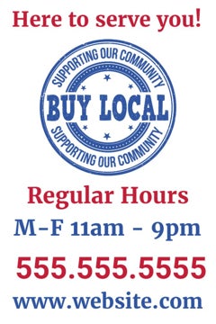 Picture of Support Local Sandwich Board Signs 872246115