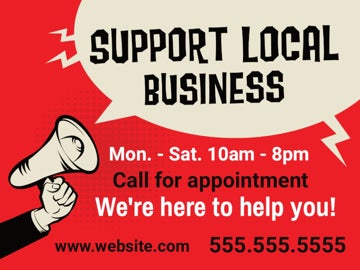 Picture of Support Local Signs 872245664