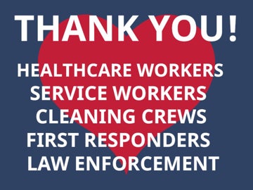 Picture of Thank You Healthcare Workers Signs 872328693