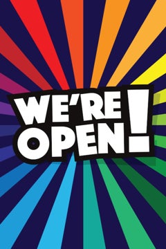 Picture of We're Open Sandwich Board Signs 873479801