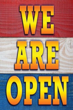 Picture of We're Open Sandwich Board Signs 873480190