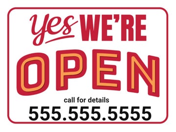 Picture of We're Open Signs 872333209