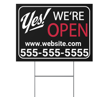 Picture for category We're Open Signs