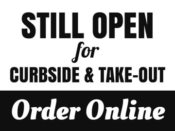 Picture of Take Out Only Signs 872227358