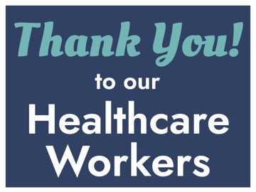 Picture of Thank You Healthcare Workers Signs 872328655
