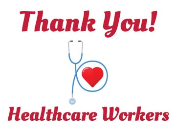 Picture of Thank You Healthcare Workers Signs 872328666