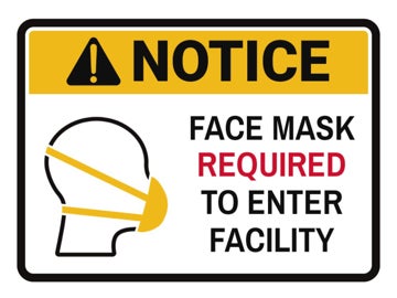 Picture of Face Masks Required Signs 872487357