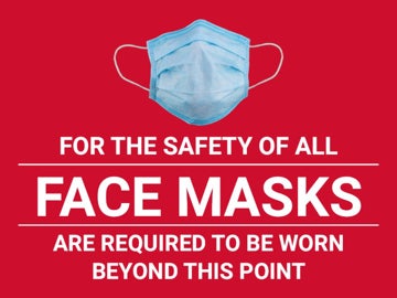 Picture of Face Masks Required Signs 872487319