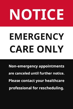 Picture of Hospital Signage Sandwich Board Signs 872229627