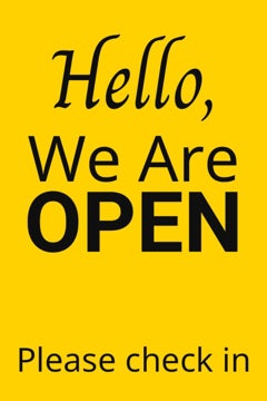 Picture of We're Open Sandwich Board Signs 872247499