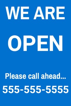 Picture of We're Open Sandwich Board Signs 872333520