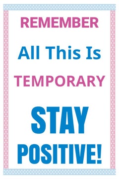 Picture of Stay Positive Sandwich Board Signs 872326676