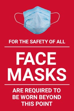 Picture of Face Masks Required Sandwich Board Signs 872488021