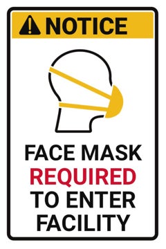 Picture of Face Masks Required Sandwich Board Signs 872488038