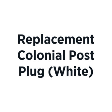 Picture of Replacement Colonial Post Plug (White)
