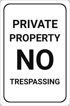 Picture of No Trespassing Signs 861787698