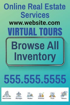 Picture of Virtual Real Estate Sandwich Board Signs 872230558