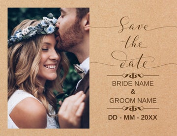 Picture of Save the Date Postcard Magnet 6 - Horizontal