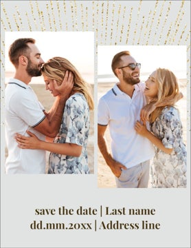 Picture of Save the Date Postcard Magnet 1 - Vertical