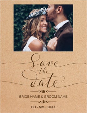 Picture of Save the Date Postcard Magnet 6 - Vertical