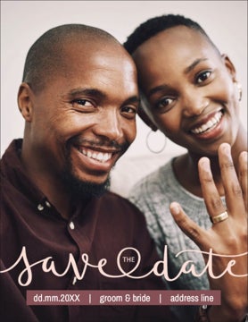 Picture of Save the Date Postcard Magnet 10 - Vertical