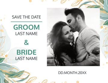 Picture of Save the Date Postcard Magnet 2 - Horizontal