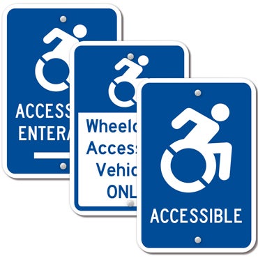 Picture for category Updated Accessibility Signs