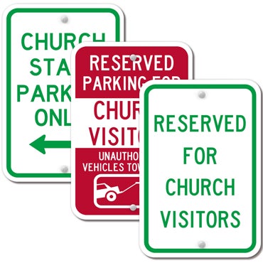 Picture for category Church Parking Signs