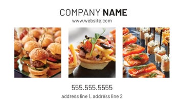 Picture of Food & Beverage Business Card Magnet 6 - Horizontal