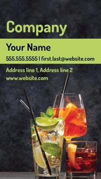 Picture of Food & Beverage Business Card Magnet 1 - Vertical