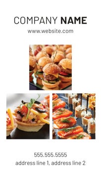 Picture of Food & Beverage Business Card Magnet 6 - Vertical