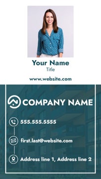 Picture of Real Estate Business Card Magnet 3 - Vertical