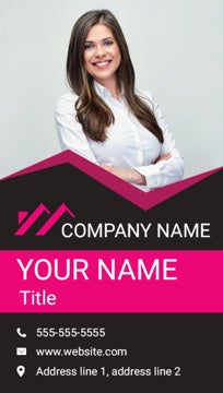 Picture of Real Estate Business Card Magnet 8 - Vertical